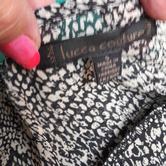 Like New Lucca Couture Snakeskin Chiffon Blouse - Picture 4 of 4